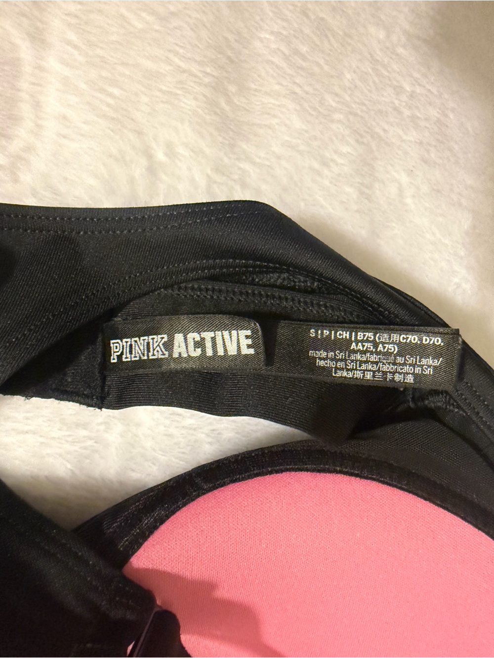 PINK Racerback padded sports bra. Ultimate push up. Small - Picture 4 of 6